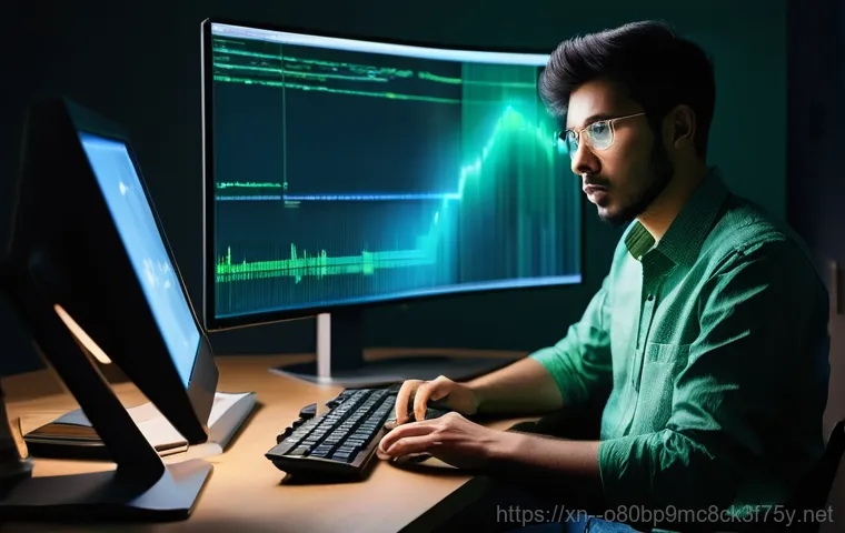 원삼면 STATUS_KERNEL_DATA_CORRUPTION - **Prompt:** A close-up of a modern computer monitor displaying a vibrant blue screen with the promin...