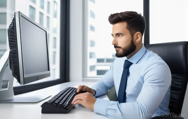 강남구 INACCESSIBLE_BOOT_DEVICE - A detail-oriented individual, wearing practical work attire like a t-shirt and trousers, is carefull...