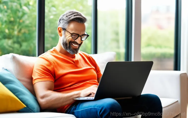 학암동 노트북 laptop 출장방문수리점 - A highly skilled and friendly computer technician, dressed in a professional but approachable unifor...