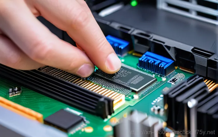 후암동 메모리조립 및 교체수리 - A person, visibly frustrated and wearing casual attire, sits at a modern desk in a home office setti...