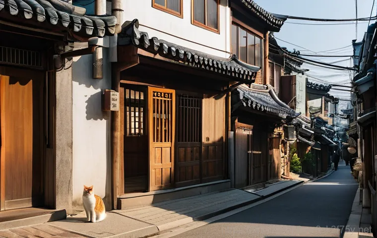 가양동 STATUS_NO_MEMORY - **"A vibrant street scene in Gayang-dong, Seoul, showcasing a striking contrast between old and new....