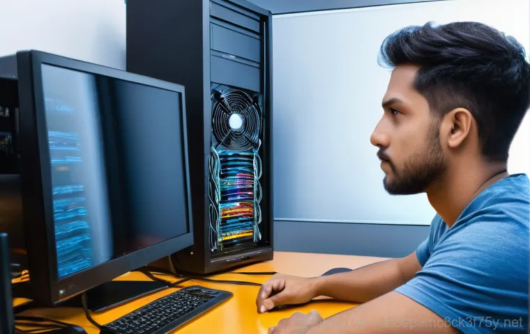 부흥동 신호없음 - A person in their late 20s or early 30s, dressed in comfortable casual wear, sits at a home office d... 부흥동 신호없음 - A person in their late 20s or early 30s, dressed in comfortable casual wear, sits at a home office d...