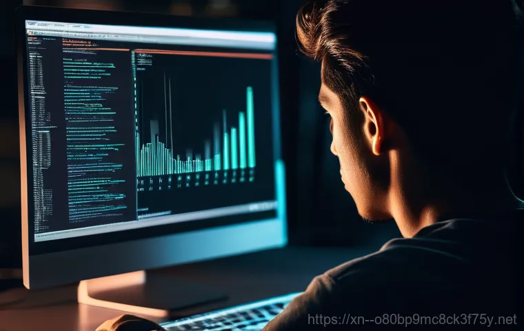원흥동 HARDWARE_FAILURE - A close-up shot of a user, appearing frustrated and slightly confused, staring intently at a desktop... 원흥동 HARDWARE_FAILURE - A close-up shot of a user, appearing frustrated and slightly confused, staring intently at a desktop...