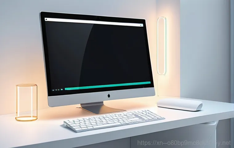 자양동 STATUS_MEMORY_VIOLATION - A detailed, medium shot focusing on the process of computer troubleshooting. A person (wearing a pro...