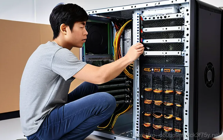 소하동 IO1_INITIALIZATION_FAILED - **Prompt:** A young adult, looking perplexed and slightly frustrated, sits in front of a computer mo...