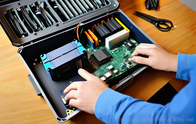 청라동 해놀로지 xpenology 구축 - **Prompt:** A diverse adult, dressed in comfortable casual wear (like a t-shirt and jeans), sits at ...