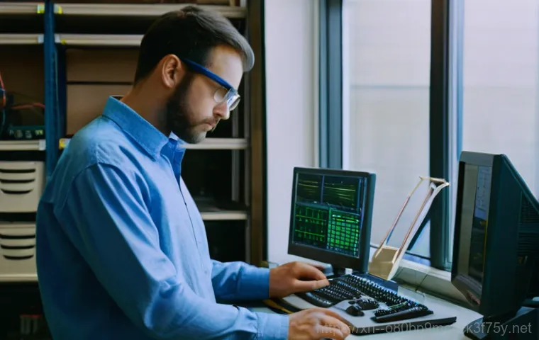 배양동 PFN_LIST_CORRUPT - **Prompt 1: The Blue Screen of Frustration**
    A young adult, dressed in casual everyday clothes (...