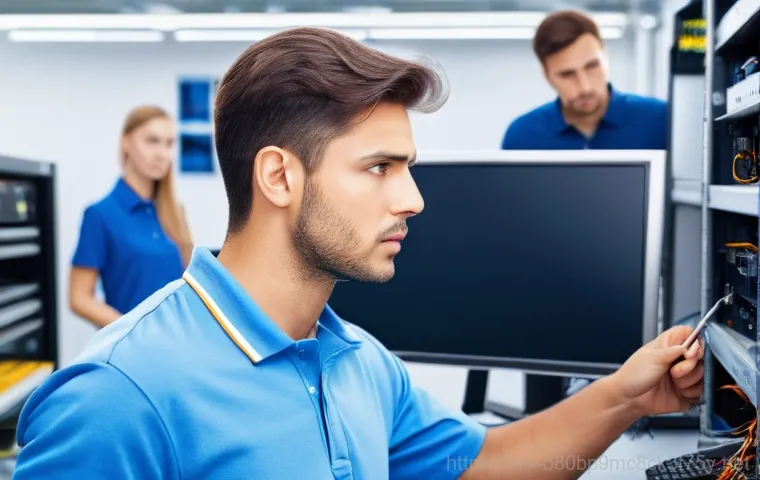 수진동 KERNEL_SECURITY_CHECK_FAILURE - **Image Prompt 2: Diagnosing Hardware - RAM Check**
    A person, wearing a simple t-shirt and safet...