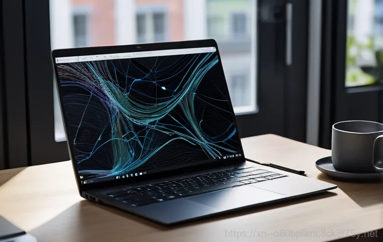 교동 NDIS_INTERNAL_ERROR - A young adult, dressed in a casual t-shirt and jeans, sits at a desk in a dimly lit room. Their face...