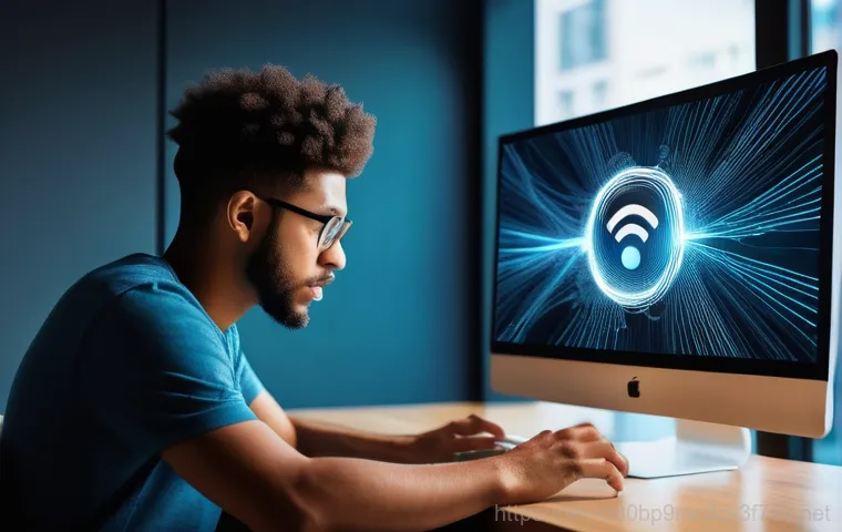 세마동 STATUS_IO_TIMEOUT - A curious teenager, wearing a t-shirt and jeans, peers intently into an open computer tower. Their f...