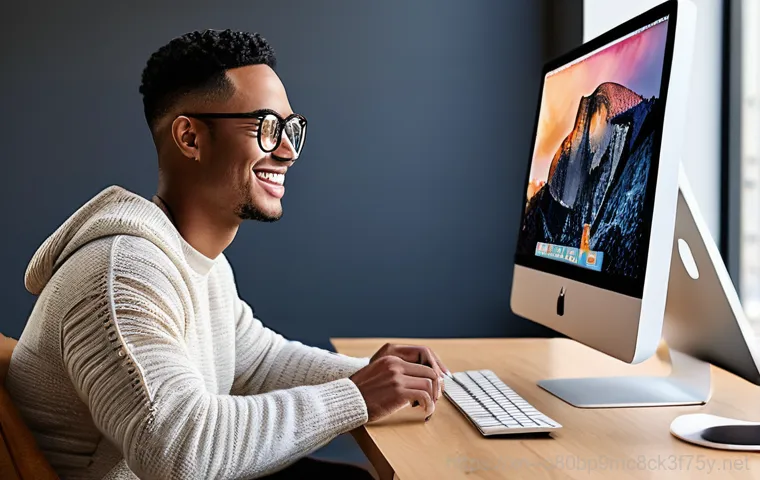 우만동 아이맥 판매 및 수리 - A close-up shot of a professional technician's gloved hands meticulously working on the internal com...
