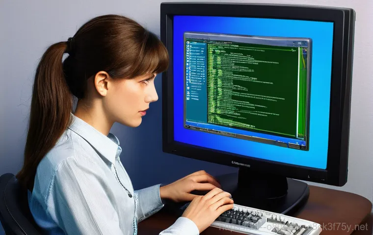 봉익동 NTLDR is compressed - A close-up shot of a computer monitor displaying the intimidating black screen with white text "NTLD...