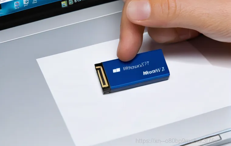 감이동 윈도우7 windows7 재설치 포맷  초기화 - **Prompt 1: Frustrated User with a Slow Windows 7 PC**
    A realistic, high-angle shot of a young a...