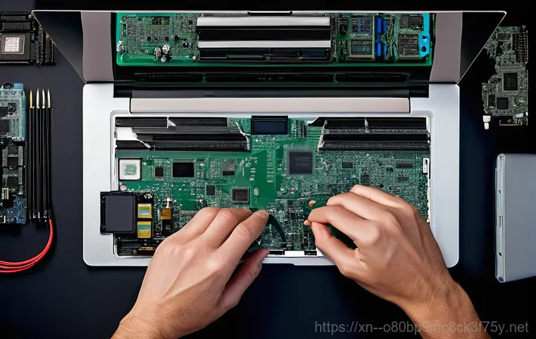 매향동 맥북프로 판매 및 수리 - **Prompt:** A close-up shot focusing on a modern MacBook Pro (M1 or M2 chip model) with a visibly cr... 매향동 맥북프로 판매 및 수리 - **Prompt:** A close-up shot focusing on a modern MacBook Pro (M1 or M2 chip model) with a visibly cr...