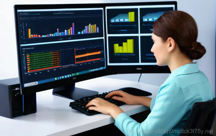 양화동 PAGE_TABLE_CORRUPT - A young professional, wearing smart casual clothes, sits at a wooden table in a brightly lit, modern...