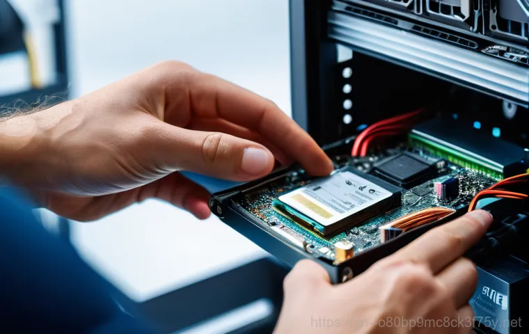 상계동 bootdevice - A close-up shot of a person, appearing frustrated and slightly confused, staring intently at a compu...