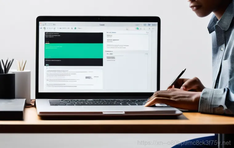 평리동 ACPI_BIOS_ERROR - **Prompt:** A detailed, close-up shot of a computer monitor displaying a stark blue screen with the ...