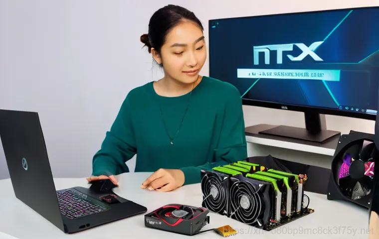 중곡동 VGA조립 및 교체수리 - **Prompt:** A young man, approximately 20-25 years old, is intensely focused on a large, ultra-wide ...