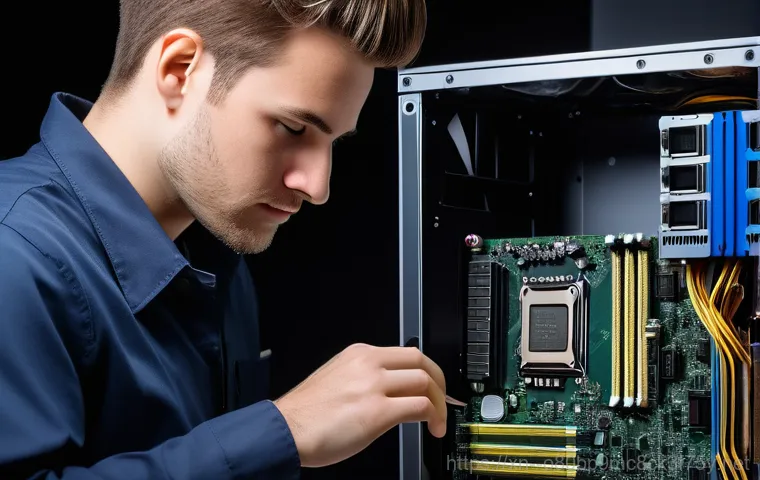 석남동 cpu조립 및 교체수리 - A young adult, perhaps a woman in her late 20s, with a look of visible frustration and stress, sits ... 석남동 cpu조립 및 교체수리 - A young adult, perhaps a woman in her late 20s, with a look of visible frustration and stress, sits ...