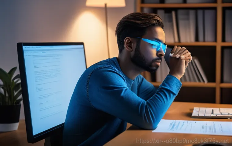 기흥동 STATUS_STACK_UNDERFLOW - Image Prompt 1: The User's Frustration**