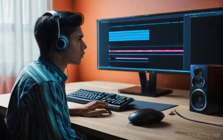 시천동 그래픽카드조립 및 교체수리 - A person in their late 20s, with a worried expression, sitting at a desk in a dimly lit room. The co... 시천동 그래픽카드조립 및 교체수리 - A person in their late 20s, with a worried expression, sitting at a desk in a dimly lit room. The co...