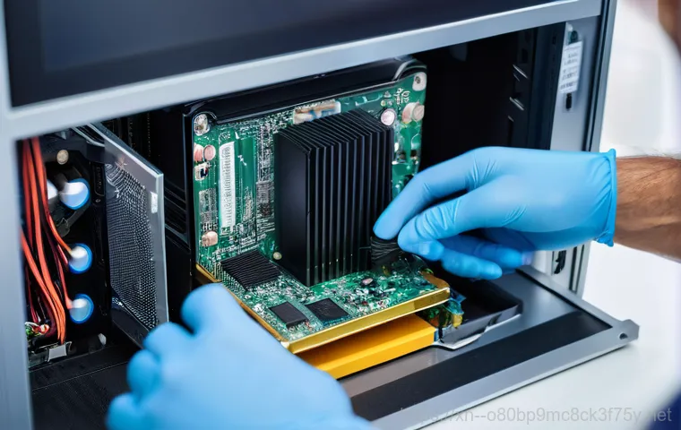 율정동 컴퓨터 desktop 출장방문수리점 - A clean, brightly lit, modern home office. A female computer technician in a neat, professional unif...