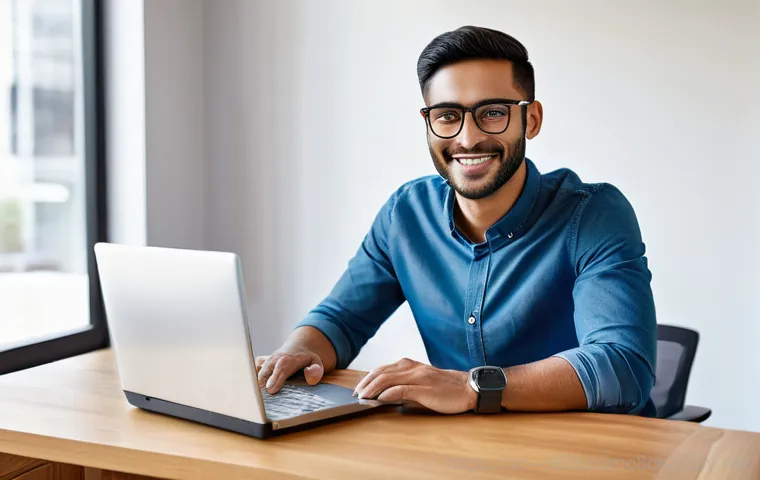 상사창동 STATUS_SYSTEM_FILE_MISSING - A focused individual, wearing casual yet neat attire, is actively troubleshooting a desktop computer...