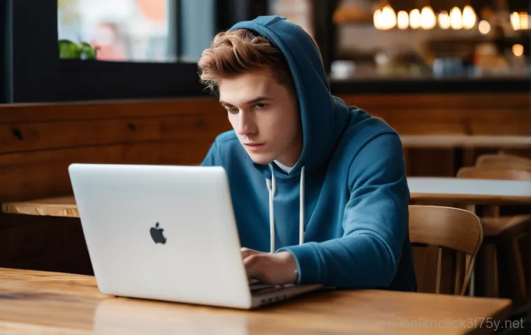 수표동 STATUS_INVALID_DEVICE_REQUEST - Prompt 1: The Frustrated Coder in a Cafe**