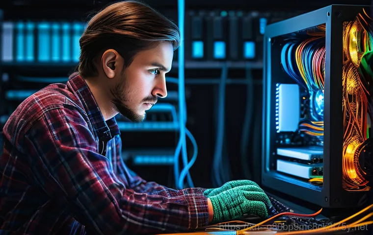 천천동 STATUS_KERNEL_CONFIGURATION_ERROR - **Prompt 1: The Sudden Blue Screen Surprise**
    "A young adult, perhaps in their late teens or ear...