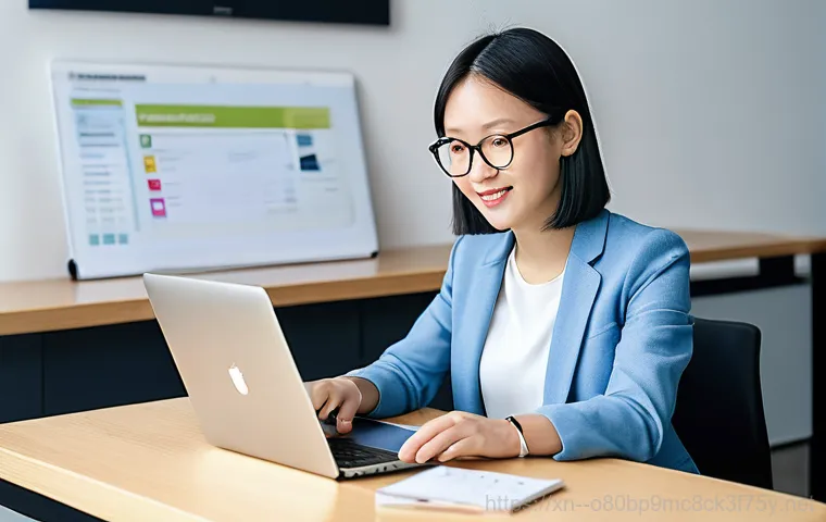 매탄동 프로그램응답없음 - A determined female small business owner in her late 30s, wearing casual but neat attire, sits at a ... 매탄동 프로그램응답없음 - A determined female small business owner in her late 30s, wearing casual but neat attire, sits at a ...