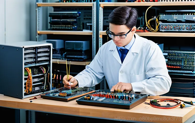 내촌면 본체 꺼졌다 켜졌다 할때 - **Prompt 2: Overheating PC and Dust Accumulation**
    A close-up, internal view of a desktop comput...