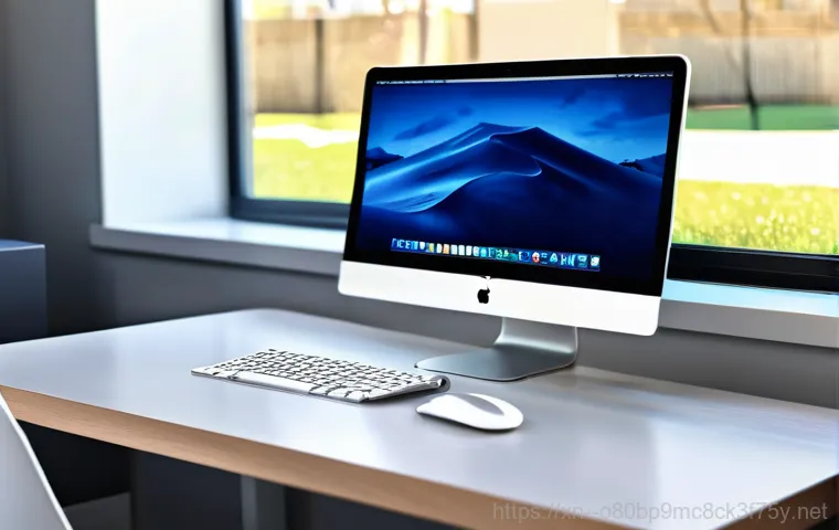 임학동 맥미니 판매 및 수리 - A sleek, modern Apple Mac mini, featuring the M1 or M2 chip, sits prominently on a minimalist wooden...