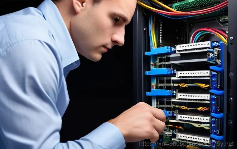 하점면 INACCESSIBLE_BOOT_DEVICE - **Prompt:** A person (late teens to early 20s, wearing casual clothes) sitting at a desk in a dimly ...