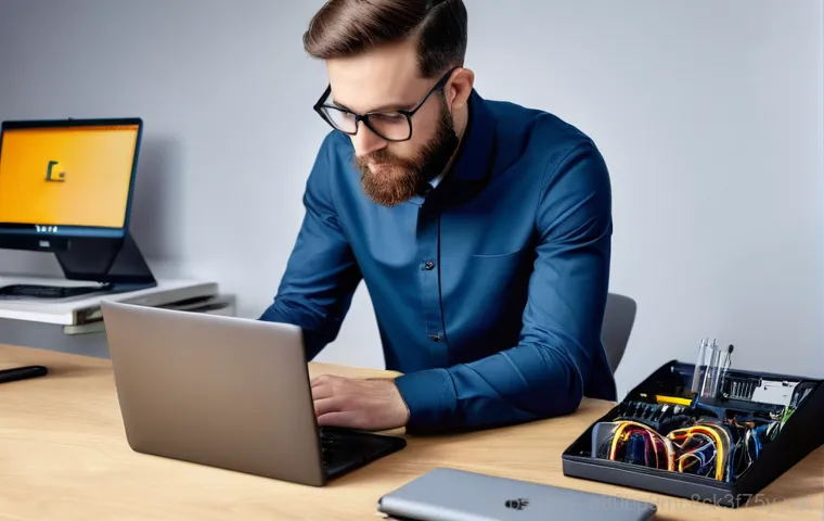 팽성읍 WATCHDOG_VIOLATION - A young adult, perhaps in their late 20s, with a look of intense frustration and mild panic, sits in...