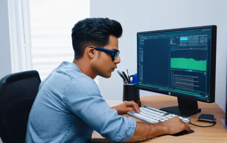 점동면 INVALID_KERNEL_HANDLE - An artistic, conceptual rendering depicting the internal chaos of a computer experiencing the "INVAL... 점동면 INVALID_KERNEL_HANDLE - An artistic, conceptual rendering depicting the internal chaos of a computer experiencing the "INVAL...