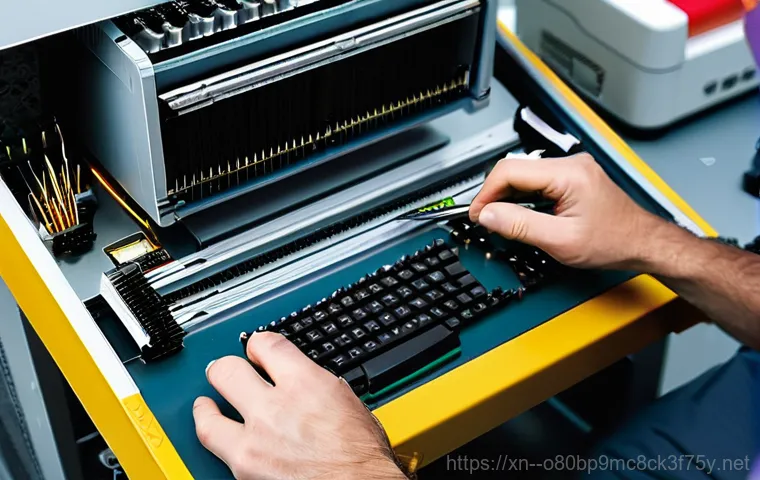 파장동 STATUS_MODULE_CORRUPTION - **Prompt:** A young adult, appearing frustrated and slightly stressed, sitting in front of a desktop...