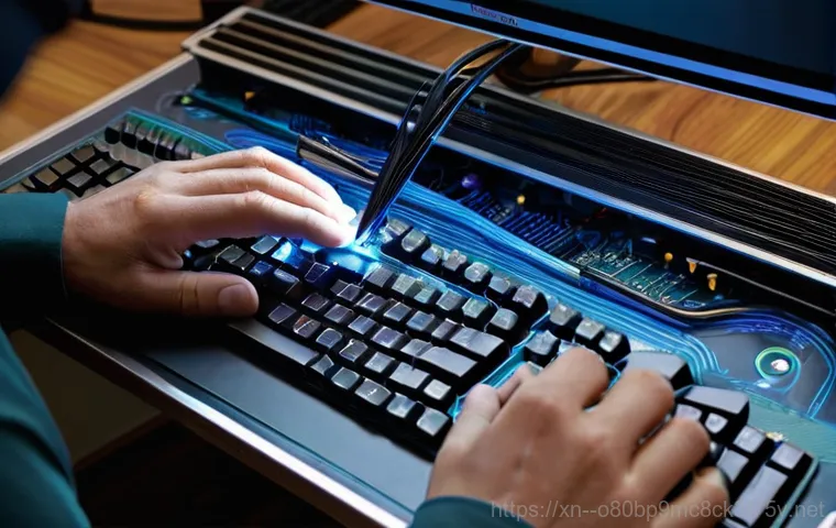 세마동 WATCHDOG_VIOLATION - **Prompt:** A young adult, dressed in comfortable, casual attire, sits at a desk in a dimly lit room...