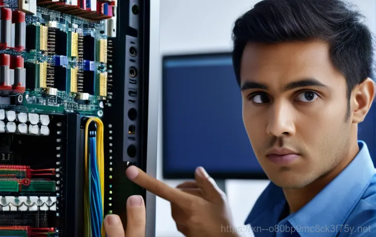 동두천동 PROCESS_HAS_LOCKED_PAGES - **Image Prompt:** A person, late 20s to early 30s, looking distraught and surprised, staring at a de...