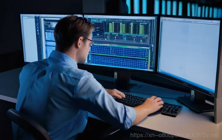 동소문동 STATUS_KERNEL_APC_PENDING - **Prompt 1: Initial Blue Screen Panic**
    A young adult, perhaps in their late 20s or early 30s, w...