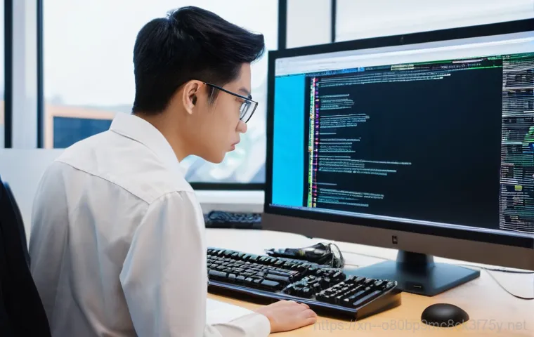 고강동 IO1_INITIALIZATION_FAILED - **Prompt:** A young adult, gender-neutral, sits in a dimly lit home office. Their eyes are fixed on ...