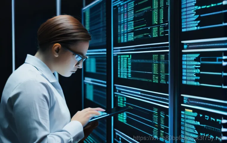 누하동 STATUS_KERNEL_SECURITY_CHECK - A focused male technician, wearing a clean, dark t-shirt, carefully examines the open side panel of ...