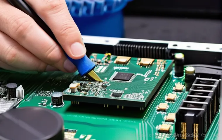 외삼미동 VGA조립 및 교체수리 - **Prompt 2: Graphics Card Malfunction Alert**
    A person of ambiguous age and gender, dressed in e...