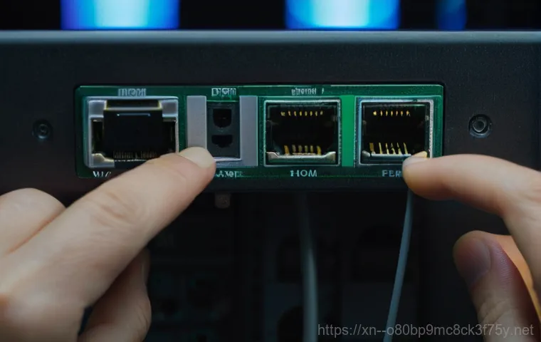 교남동 입력신호가 없습니다 - A young adult, looking frustrated, sits in front of a computer monitor displaying a clear "No Signal...