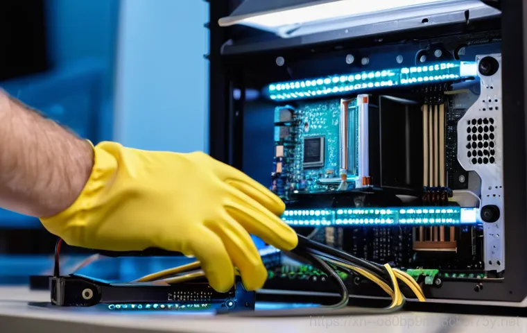 백석읍 VIDEO_MEMORY_MANAGEMENT_INTERNAL - A young adult, dressed in comfortable but modest casual wear, sits at a desk in a dimly lit home off...