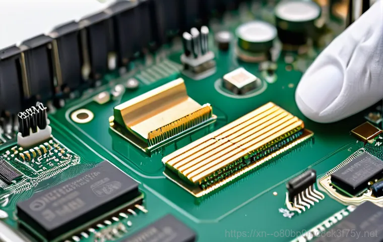 신창동 HARDWARE_MEMORY_FAILURE - **Prompt:** A close-up shot inside an open desktop computer case, focusing on the RAM modules. The R... 신창동 HARDWARE_MEMORY_FAILURE - **Prompt:** A close-up shot inside an open desktop computer case, focusing on the RAM modules. The R...