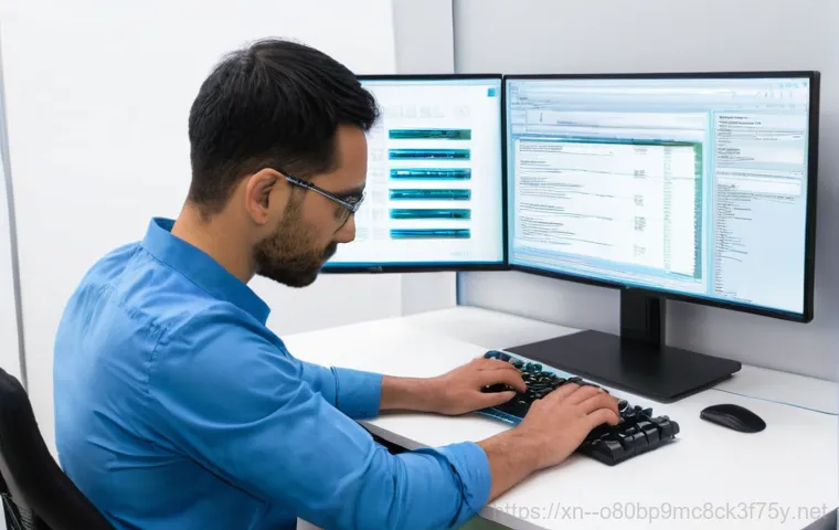 대곡동 bootdevice - A person, appearing in their late 20s to early 40s, sits in a dimly lit home office in the early mor... 대곡동 bootdevice - A person, appearing in their late 20s to early 40s, sits in a dimly lit home office in the early mor...