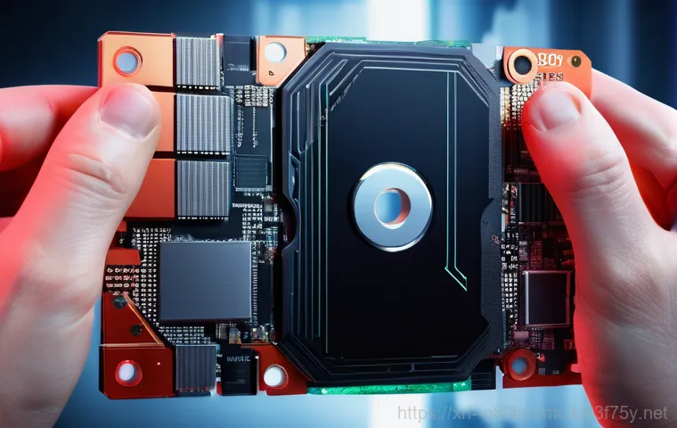 길음동 STATUS_KERNEL_DISK_ERROR - **Prompt:** A person in their late 20s to early 30s, looking stressed and confused, is sitting in a ...