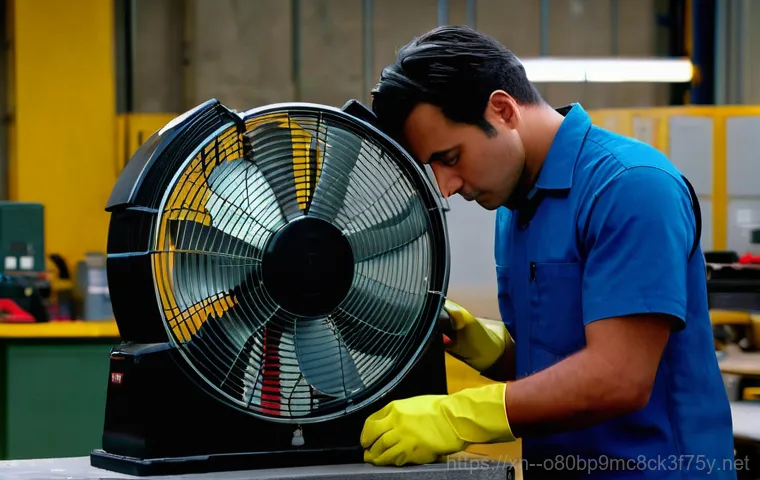 지행동 팬돌다 멈춤 - **Prompt 1: Checking Fan Power Connection**
    An adult female, dressed in comfortable casual cloth...