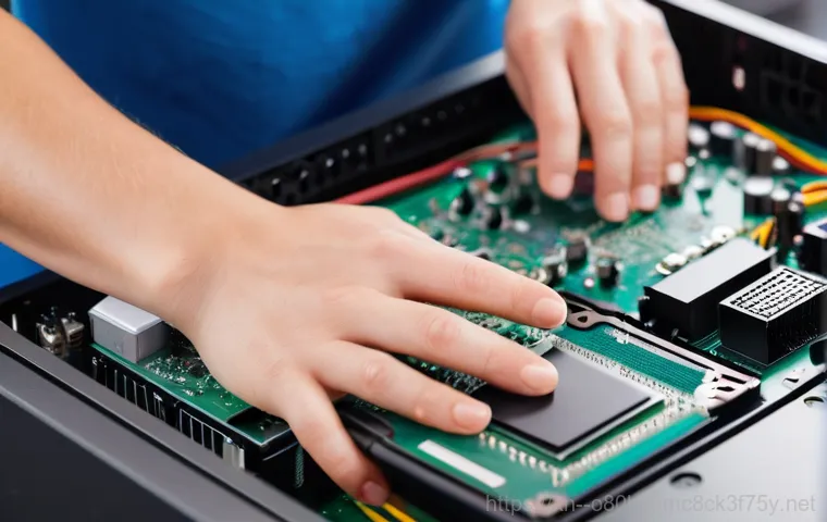 하동 컴퓨터멈춤 - **Prompt:** A person, late 20s to early 30s, looking visibly frustrated and bewildered while sitting...