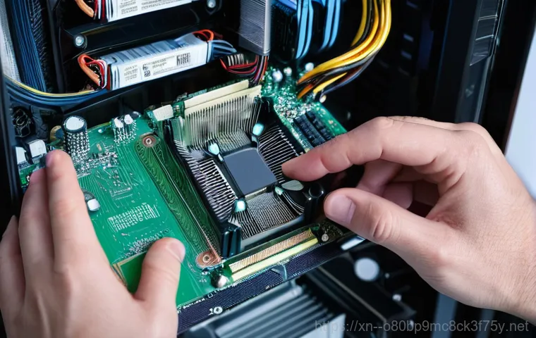 하안동 본체 꺼졌다 켜졌다 할때 - A person, appearing stressed and slightly frustrated, sits at a desk in a dimly lit room, staring in... 하안동 본체 꺼졌다 켜졌다 할때 - A person, appearing stressed and slightly frustrated, sits at a desk in a dimly lit room, staring in...